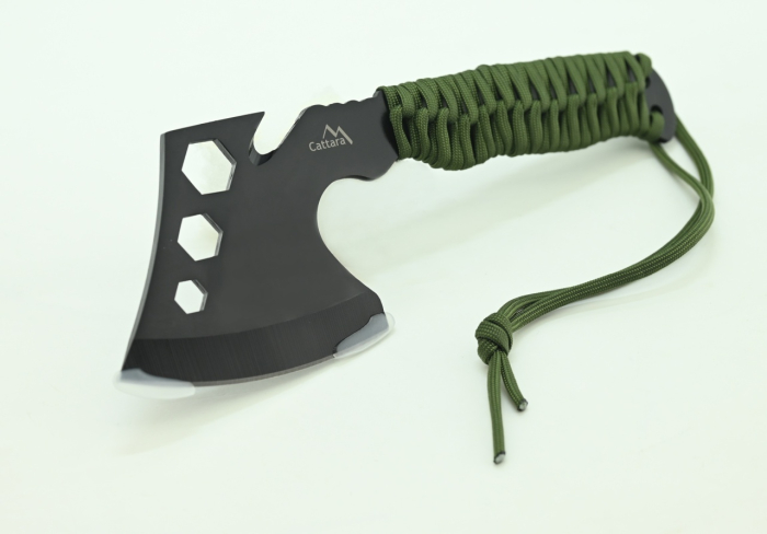 Toporisca multifunctionala Cattara Viking 24 cm cu chei, paracord, teaca [4]