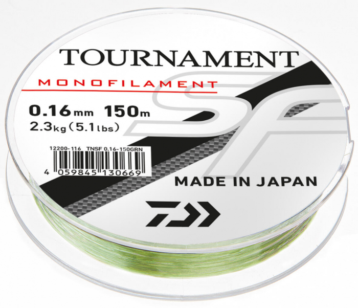 FIR MONOFILAMENT DAIWA TOURNAMENT SF SF 0,26MM/5,7KG/300M GREEN [1]