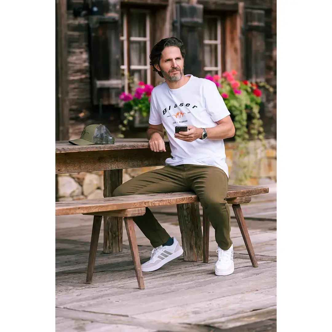 Tricou barbati Blaser Since T 24 white [5]