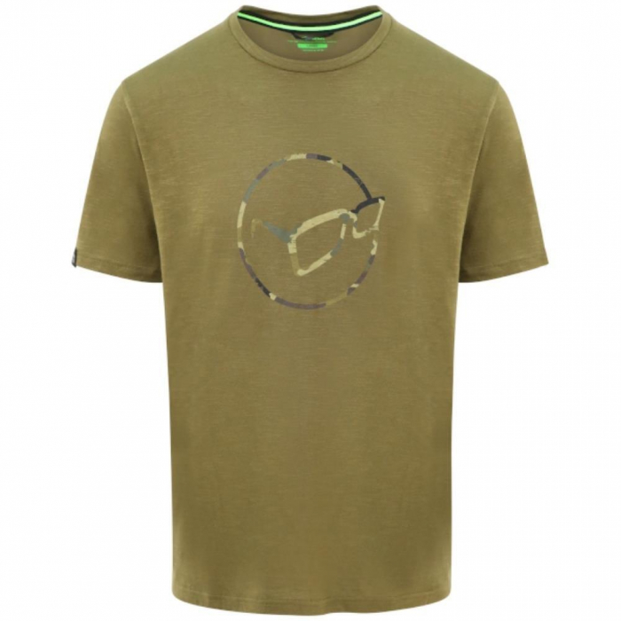 TRICOU KORDA LE DISTRESSED LOGO TEE OLIVE [1]