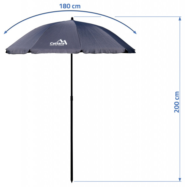 Umbrela de soare Cattara Terst 180 cm gri [5]