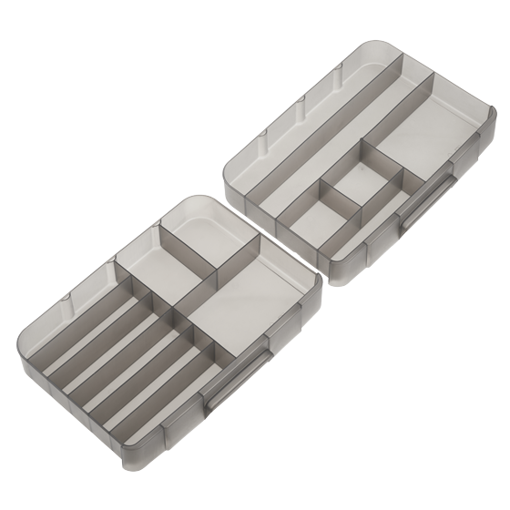VALIGETA MULTIFUNCTIONALA PLASTICA PANARO MODEL 503, 4 CUTII COMPARTIMENTATE, 42x30.3x40 CM [3]