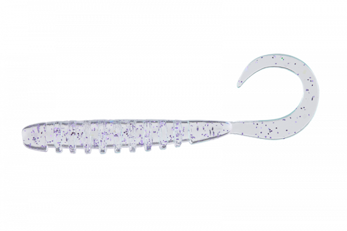 VIERME JACKALL TIDE CURLY 2 INCH CLEAR PRISM NEON 8 BUC / PLIC [1]