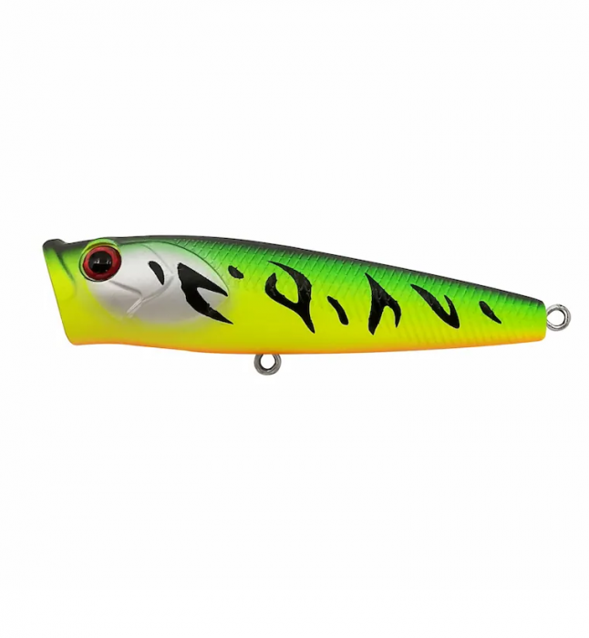 VOBLER MUSTAD BURPY POPPER 6,5CM / 6,3 GRAME, FIRE T [1]