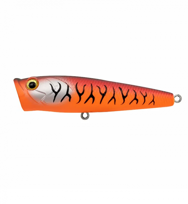 VOBLER MUSTAD BURPY POPPER 6,5CM / 6,3 GRAME, ORANGE TIGER [1]