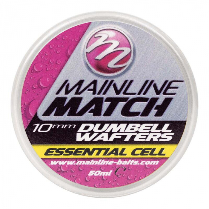 DUMBELL MAINLINE WAFTERS MATCH YELLOW ESSENTIAL CELL 10MM [1]