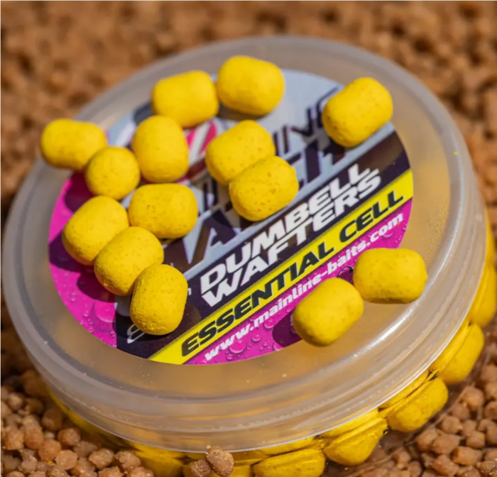 DUMBELL MAINLINE WAFTERS MATCH YELLOW ESSENTIAL CELL 6MM [3]
