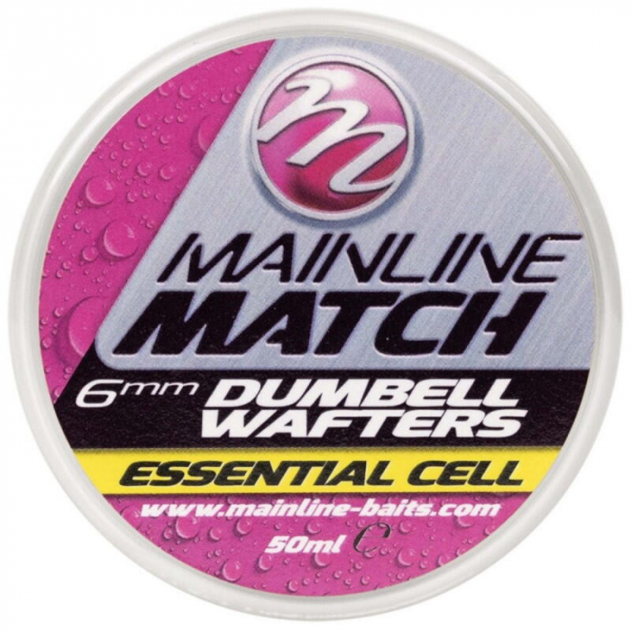 DUMBELL MAINLINE WAFTERS MATCH YELLOW ESSENTIAL CELL 6MM [1]