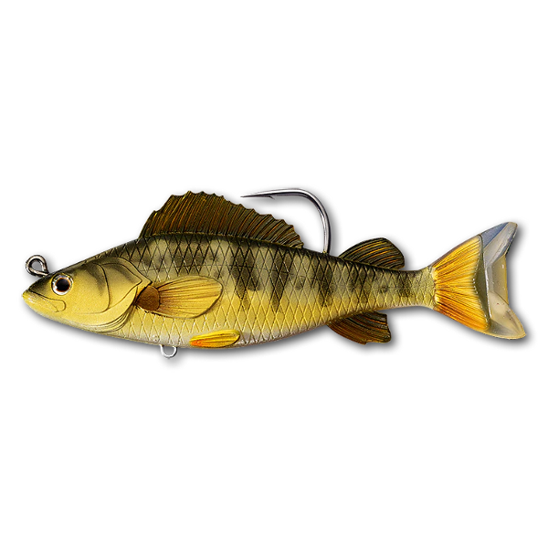 SWIMBAIT LIVE TARGET YELLOW PERCH SWIMBAIT 13,1CM/21G 713 GOLD/OLIVE, 1 BUC/ PLIC [1]