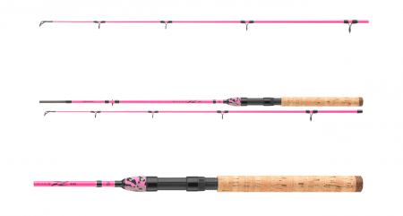 Lansete rapitori - Lanseta pentru copii Daiwa Ninja Kids pink 1.60 m, 10-30 g, 2 buc