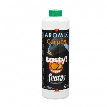 Aditivi & arome pescuit - ADITIV SENSAS LICHID CARP TASTY AROMIX ORANGE, 500 ML