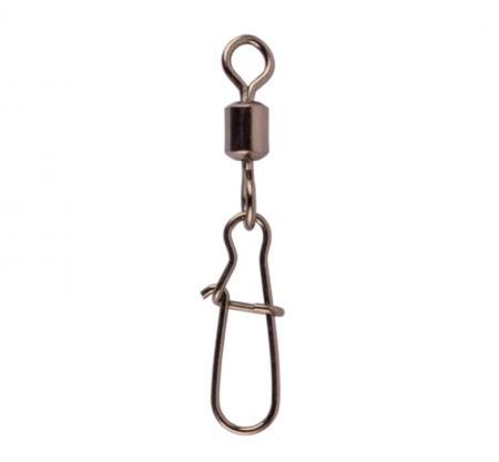 Agrafe monturi rapitori - Agrafe cu vartej Mustad Power duo lock nr 1, 35 kg, 10 buc / plic
