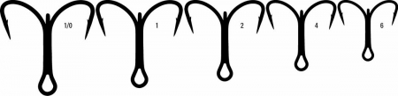 SPORTURI - ANCORA TRIPLA MUSTAD TG58NPBN NICHEL SCURTA, NR 1, 5 BUC / PLIC