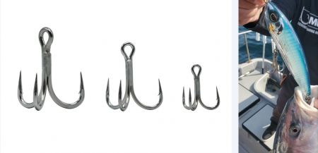 ANCORA TRIPLA MUSTAD TITAN STEEL JL74NPTS, NR 4/0, 5 BUC / PLIC [1]