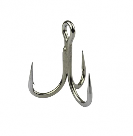 Carlige pescuit rapitori - ANCORA TRIPLA MUSTAD TITAN STEEL JL75NPTS, NR 1, 6 BUC / PLIC