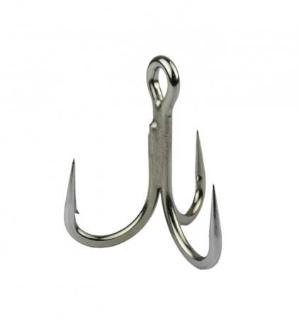 Carlige pescuit rapitori - ANCORA TRIPLA MUSTAD TITAN STEEL JL74NPTS, NR 2, 6 BUC / PLIC