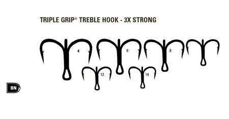 Ancore pescuit rapitori - ANCORA TRIPLA MUSTAD ULTRAPOINT TG77NPBN, NR 6, 5 BUC / PLIC