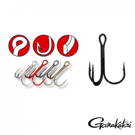 Ancore pescuit rapitori - ANCORE FORJATE GAMAKATSU 13B BR 10 BUC / PLIC, NR 1/0
