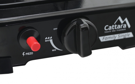 Aragaz portabil Cattara Traveler Family Single, aprindere piezzo [2]