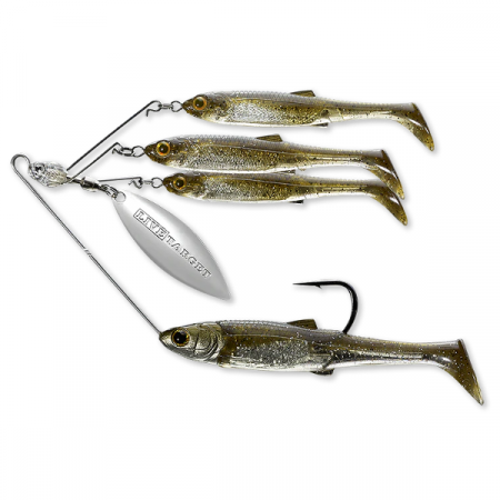 Spinnerbait - SPINNERBAIT LIVE TARGET BAITBALL SPINNER RIG LARGE/14G 852 GREEN PUMPKIN/SILVER