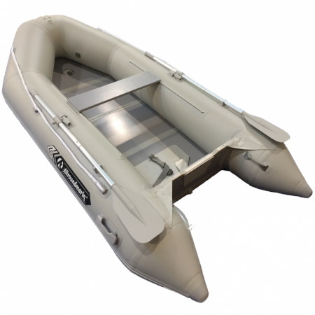 Barci pescuit & accesorii - BARCA PNEUMATICA ALLROUNDMARIN KIWI 2.49 M, GRI, CU PODINA