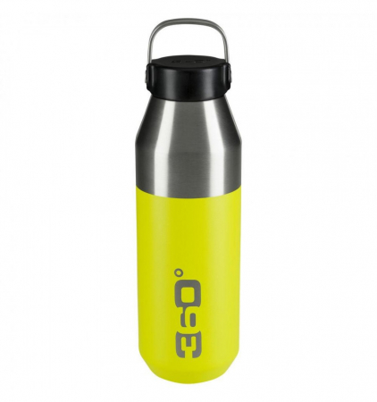 Sport & Activitati in aer liber - Bidon - termos inox 550 ml wide mouth, cu capac magnetic, lime
