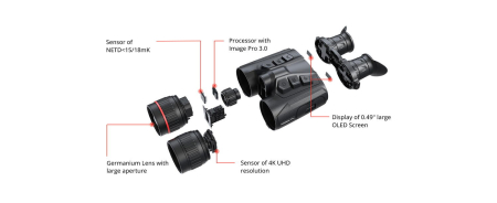 Binoclu cu termoviziune Hikmicro Habrok Pro HX60LS 1920x1080 [2]