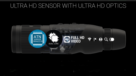 BINOCLU ATN DAY/NIGHT BINOX 4K 25MM 4-16X 3864X2218 WIFI [1]