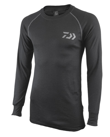 Hanorace, pulovere, bluze - Bluza Daiwa base layer black, UPF 40+