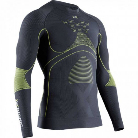 RUCSACURI & ACCESORII - BLUZA DE CORP BARBATI X-BIONIC ENERGY ACCUMULATOR 4.0 CHARCOAL/YELLOW