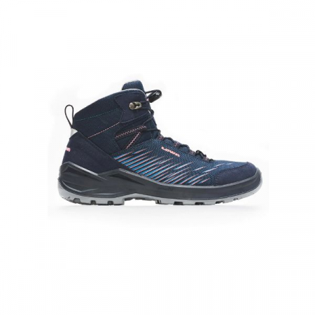 Bocanci & ghete - BOCANCI COPII LOWA ZIRROX GTX MID JUNIOR NAVY/ROSE