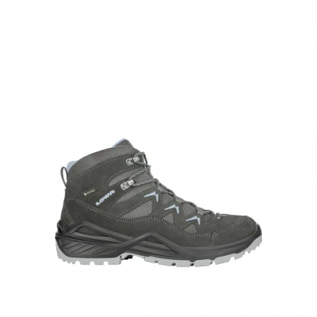 Bocanci & ghete - Bocanci femei Lowa Sirkos EVO GTX MID anthracite ice blue