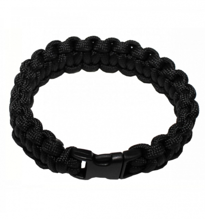 Sport & Activitati in aer liber - Bratara paracord neagra MFH