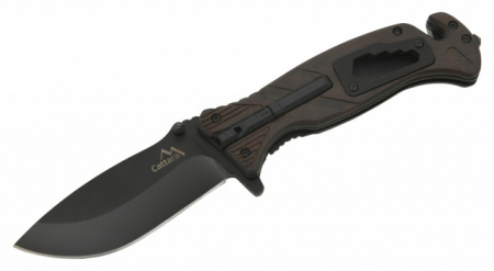 CAMPING & DRUMETII - Briceag Cattara Black Blade cu amnar