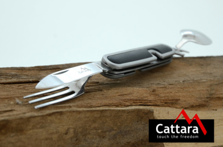 Briceag multifunctional cu tacamuri camping Cattara [6]