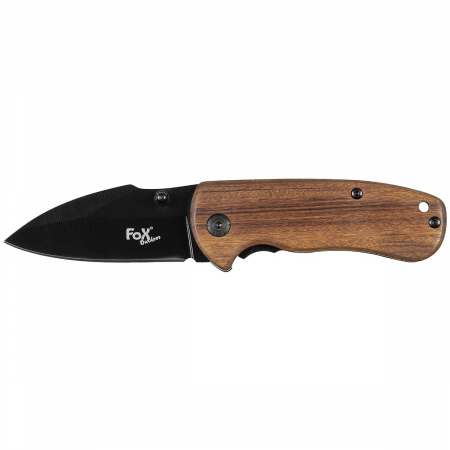 Briceag Fox Outdoor Jack knife compact, one hander, maner lemn [0]