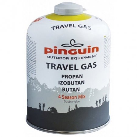 Butelie gaz camping Pinguin Travel Gas 450 g cu filet [1]