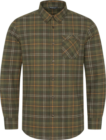 Camasi vanatoare - Camasa barbati Blaser Julian Flannel green - orange, maneca lunga