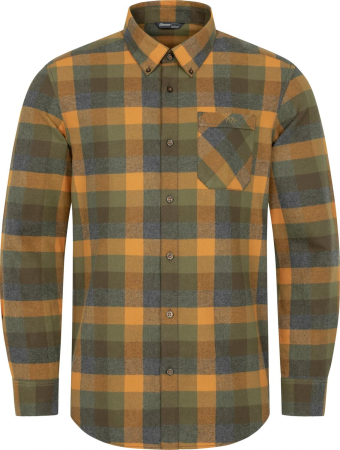 Camasi vanatoare - Camasa barbati Blaser Marvin Flannel green-orange, bumbac, maneca lunga