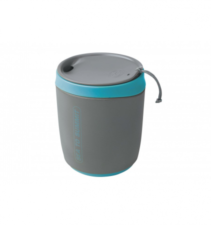 Cani Outdoor - Cana 473 ml cu capac Sea To summit Delta InsulMug, leak proof, pacific blue