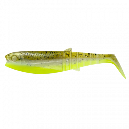 SPORTURI - SHAD SAVAGE GEAR CANNIBAL 10 CM / 9G GREEN PEARL YELLOW 5 BUC / PLIC