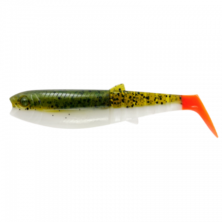 SPORTURI - SHAD SAVAGE GEAR CANNIBAL 10 CM / 9G OLIVE HOT ORANGE 5 BUC / PLIC