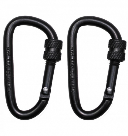 Sport & Activitati in aer liber - Carabina cu filet, 6 x 6 cm, set 2 bucati negru MFH