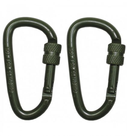 Sport & Activitati in aer liber - Carabina cu filet, 6 x 6 cm, set 2 bucati verde MFH