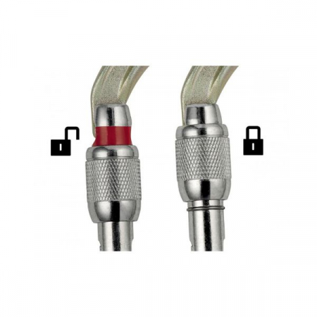 Carabiniera Petzl oxan screw-lock crem [1]