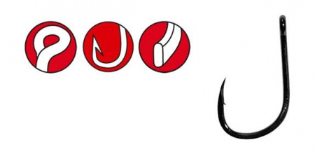 Carlige pescuit stationar - CARLIGE GAMAKATSU A1 TEAM FEEDER STRONG, NR 12, 10 BUC / PLIC