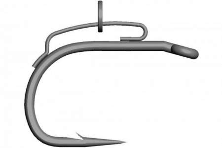 Carlige pescuit stationar - CARLIG MUSTAD BBS WIDE GAPE, CU OCHET, NR 2, 10 BUC / PLIC