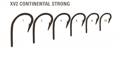 CARLIG CRAP MUSTAD XV2 CONTINENTAL OCHI NICHEL NEGRU, NR 10, 10 BUC / PLIC [1]