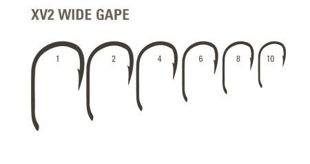 CARLIG CRAP MUSTAD XV2 WIDE GAPE OCHI NICHEL NEGRU, NR 8, 10 BUC / PLIC [1]