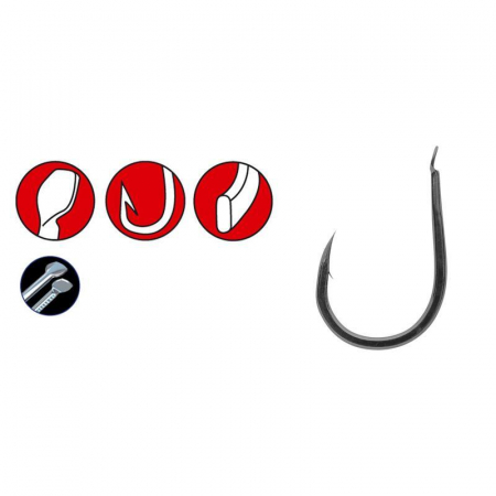 SPORTURI - CARLIG GAMAKATSU LS-3620B, NR 8, 12 BUC / PLIC